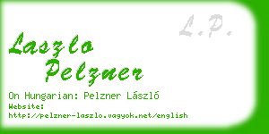 laszlo pelzner business card